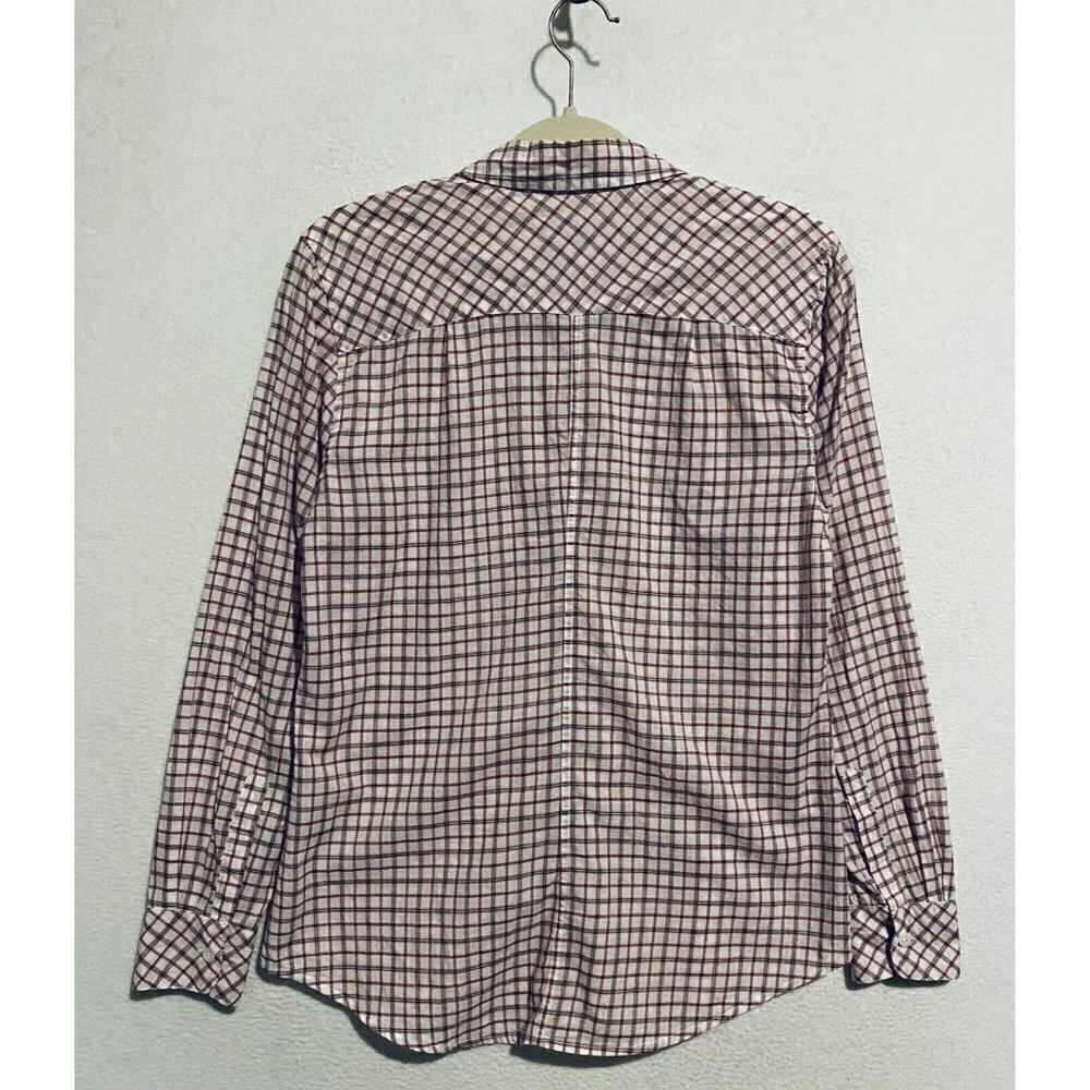 Rails Top Womens Small Red Plaid Button Up Long S… - image 3